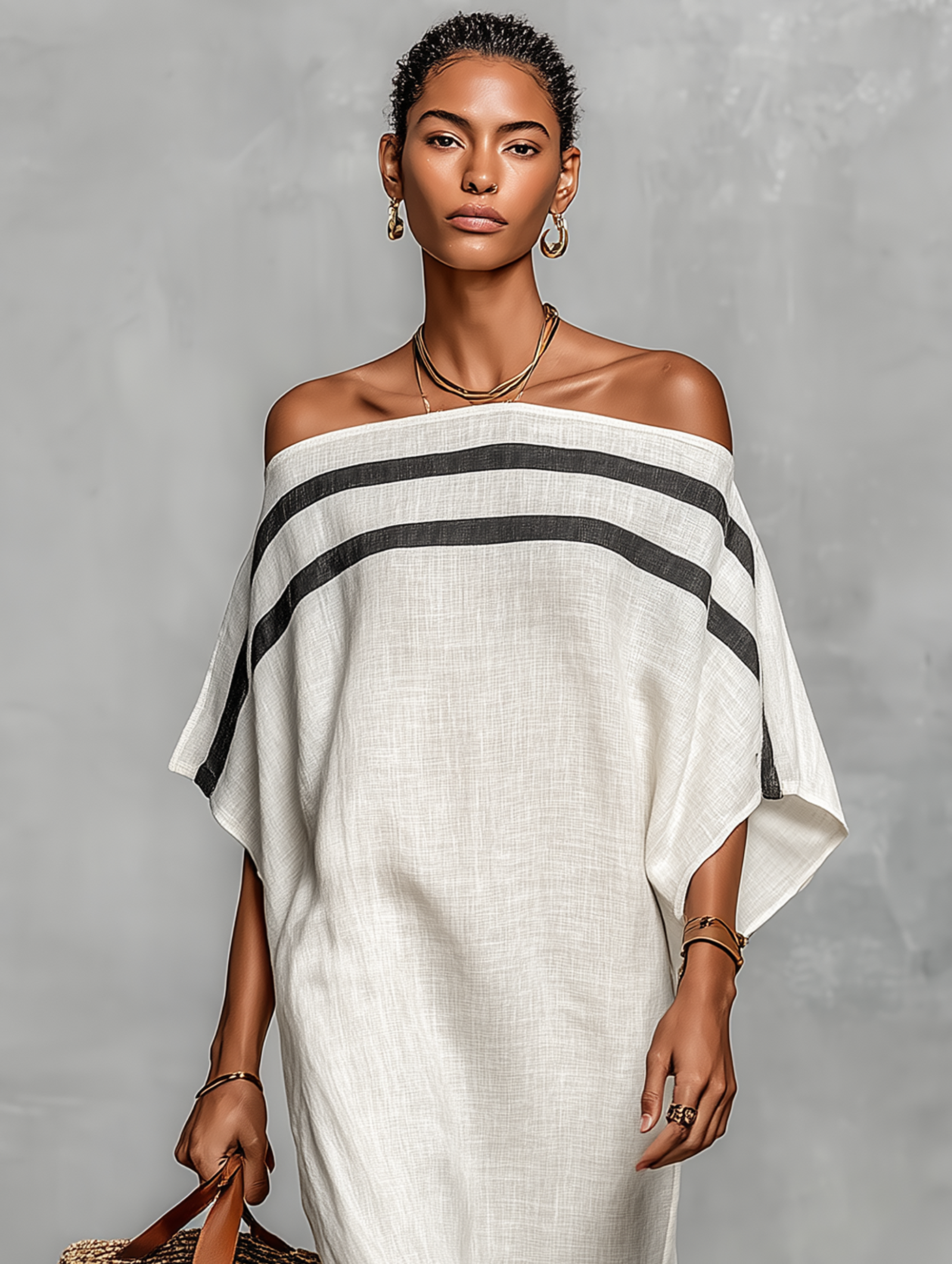 Magdalena | Minimalistinė lininė maxi suknelė