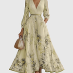 Siena™ - Elegantiška klostuota maxi suknelė