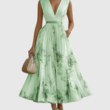 Siena™ - Elegantiška maxi suknelė su klostėmis
