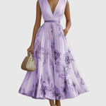Siena™ - Elegantiška klostuota maxi suknelė