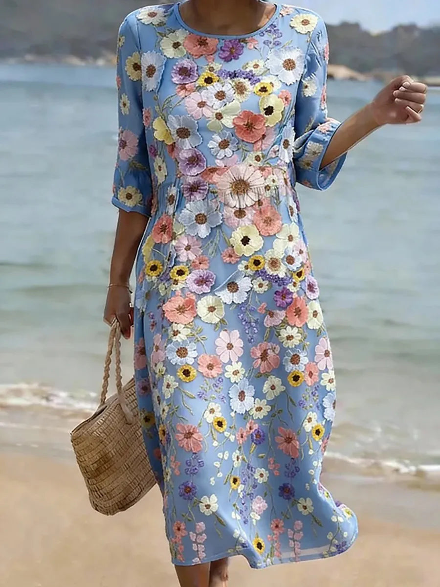 Melissa | Patogi ir elegantiška vidutinio ilgio suknelė
