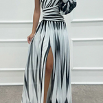 Fenna™ - Elegantiška ilga suknelė su vienu petnešu
