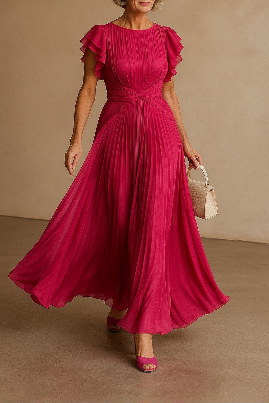Maud™ - Elegantiška klostuota vakarinė suknelė