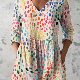 Pauline | Ilga palaidinė su V formos iškirpte