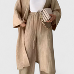 Kaspijos dviejų dalių atsipalaidavimo komplektas su ilgu kimono