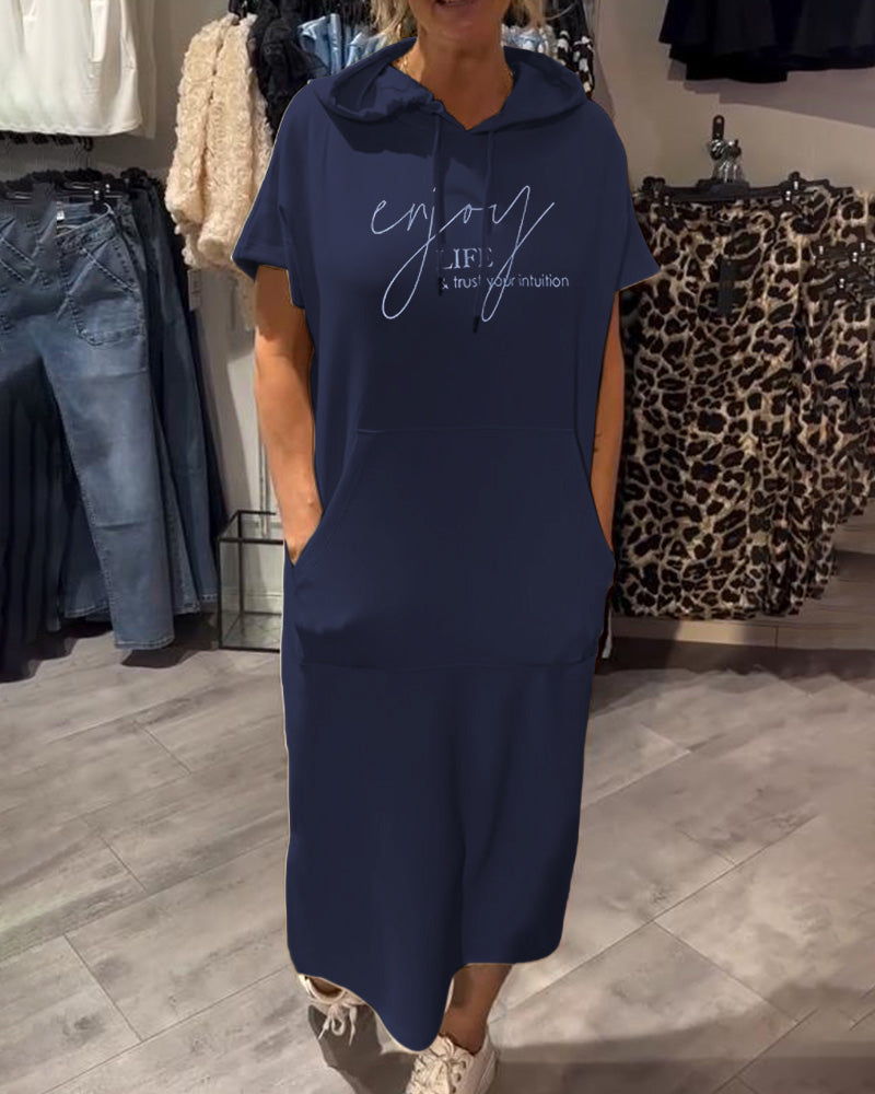 Saskia™ | Kasdienis suknelė su gobtuvu