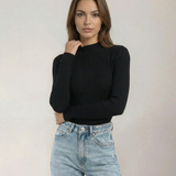 Sandra | Sandra Pusiau Aukštos Apykaklės Viršus