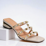 Odette™ | Sandalai su Kniedėmis