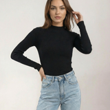 Sandra | Sandra Pusiau Aukštos Apykaklės Viršus