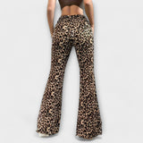Berenice™ - Bootcut leopardų kelnės