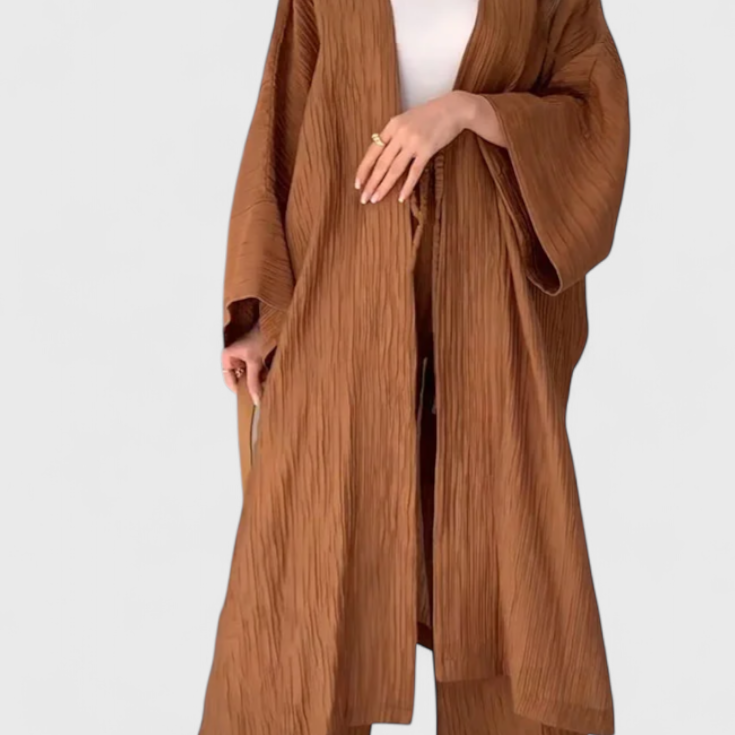Kaspijos dviejų dalių atsipalaidavimo komplektas su ilgu kimono