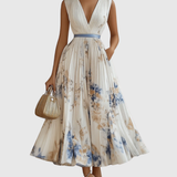 Siena™ - Elegantiška maxi suknelė su klostėmis