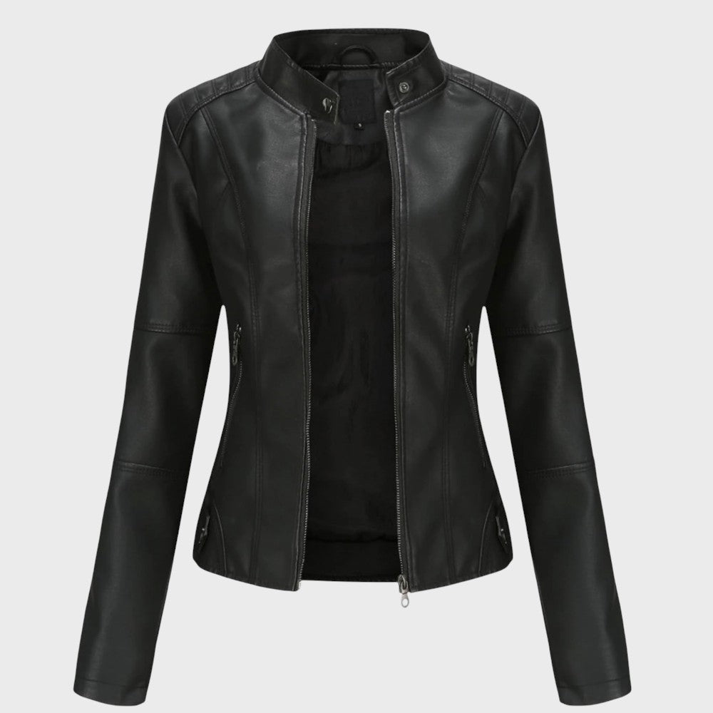 Skaistė™ – Elegantiška odinė striukė