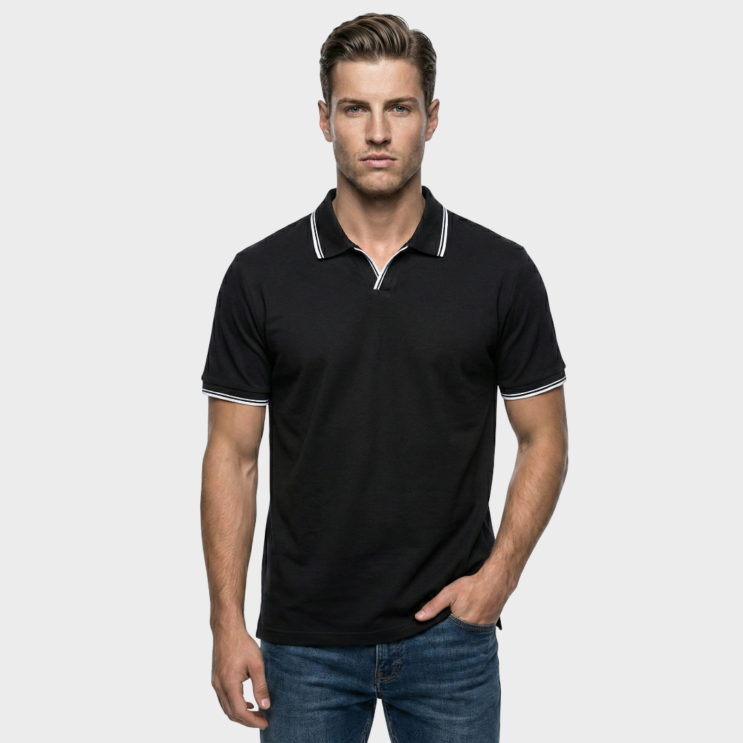 Jesper™ | Noir V-kaklo Polo