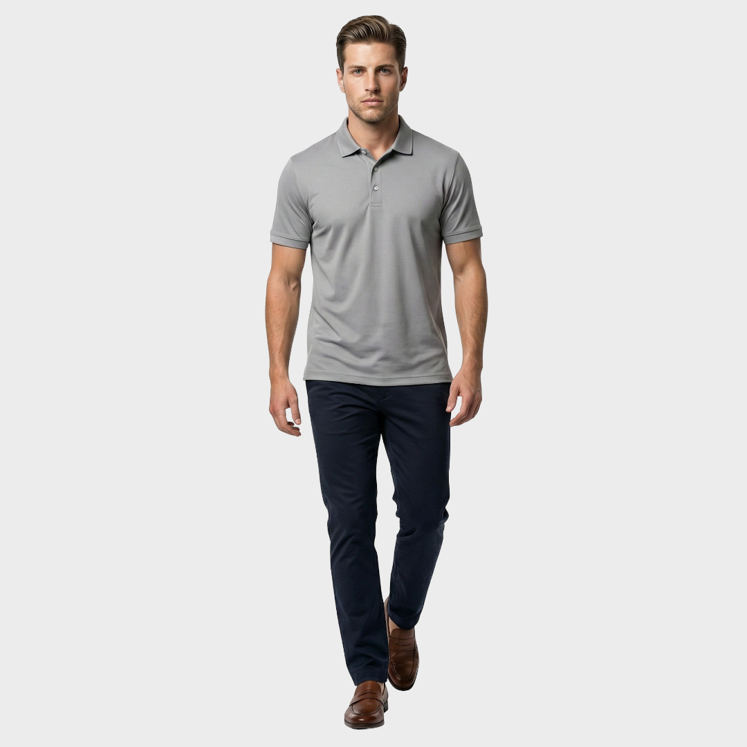 Klaus™ | Pilkas Plieninis Polo