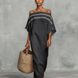 Magdalena | Minimalistinė lininė maxi suknelė