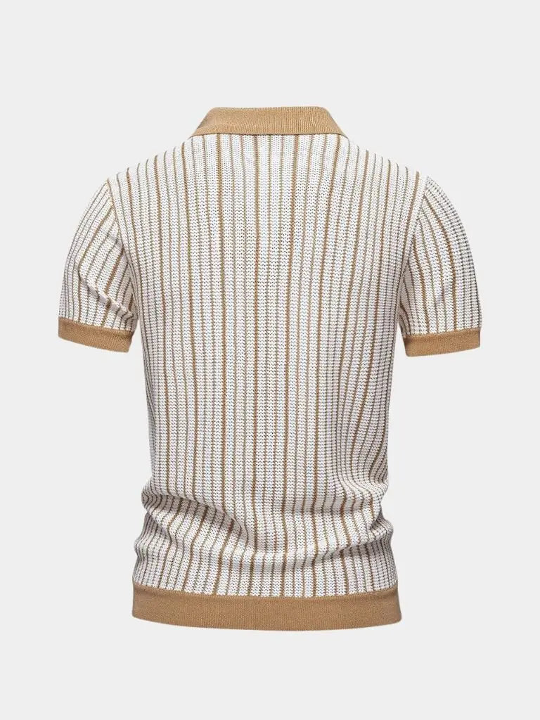 Laurits™ | Dryžuotas Megztinis Polo