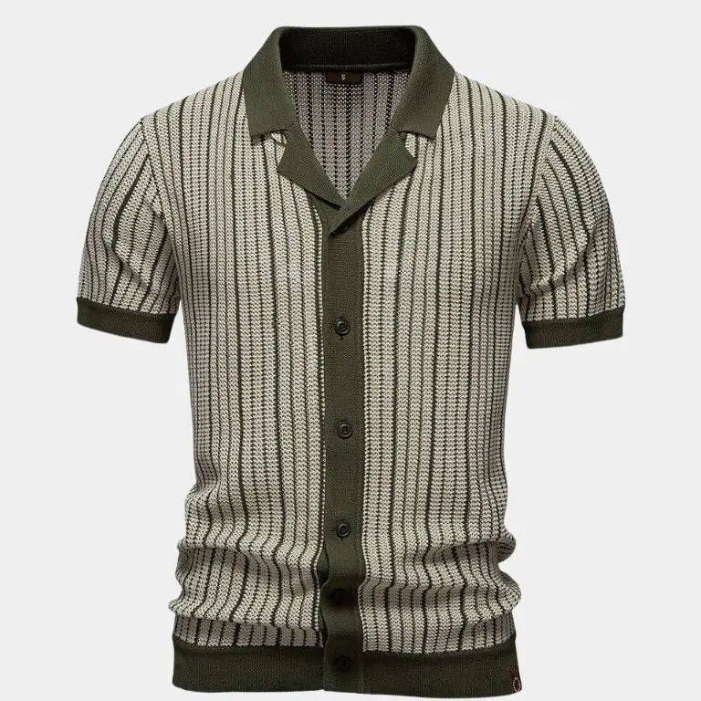 Laurits™ | Dryžuotas Megztinis Polo