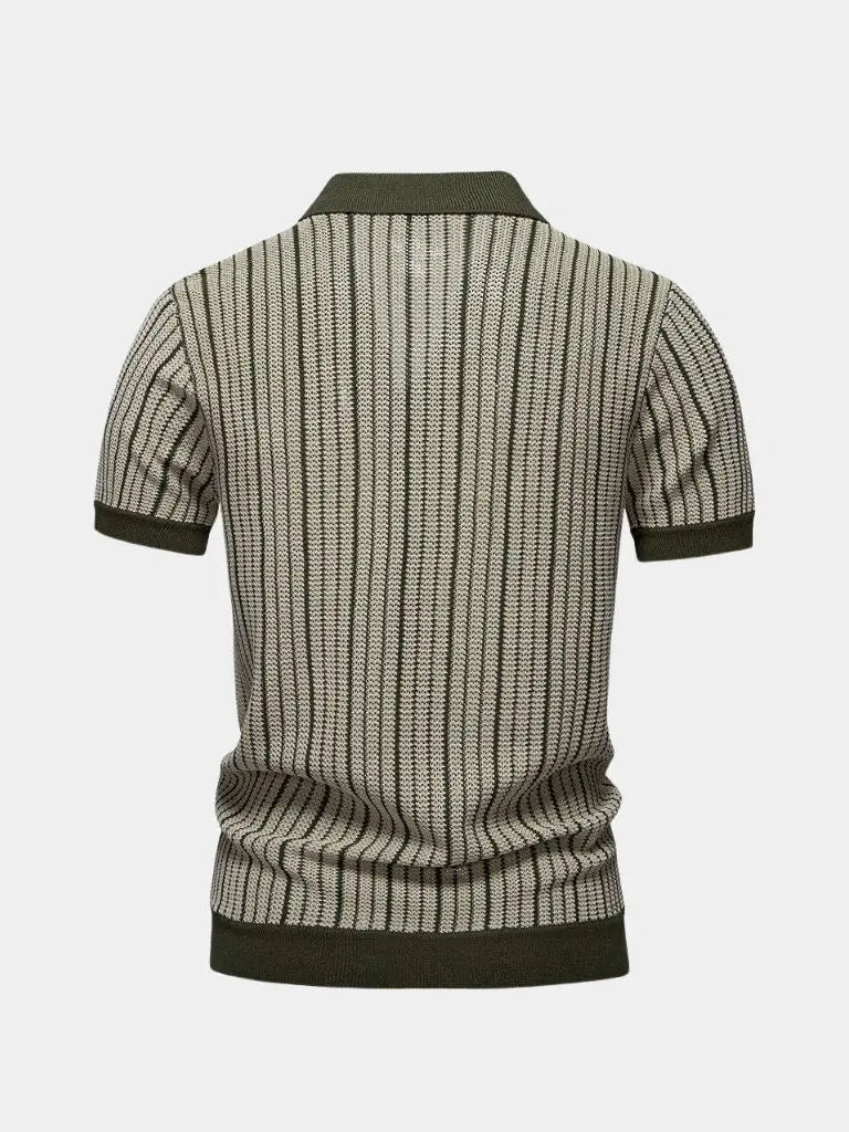Laurits™ | Dryžuotas Megztinis Polo