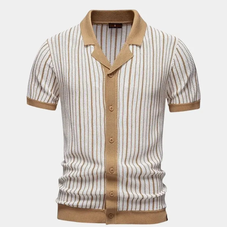 Laurits™ | Dryžuotas Megztinis Polo
