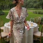 Clarandra™ | Copper Midi Suknelė
