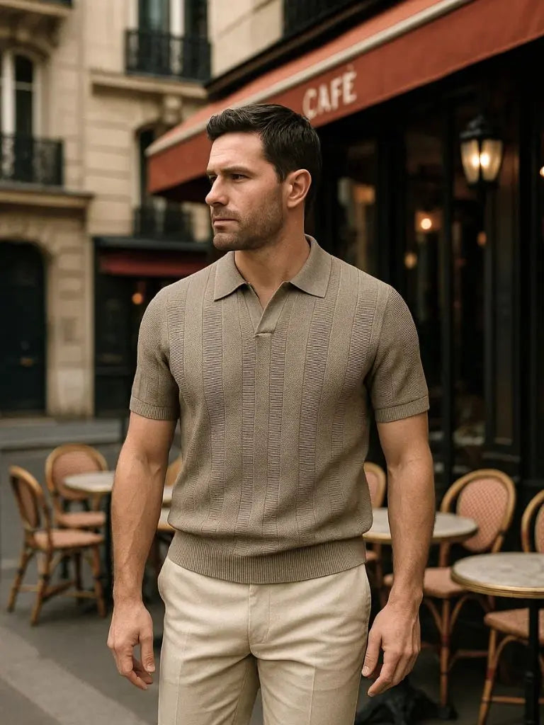 Mikael™ | Smėlio spalvos Ancien polo