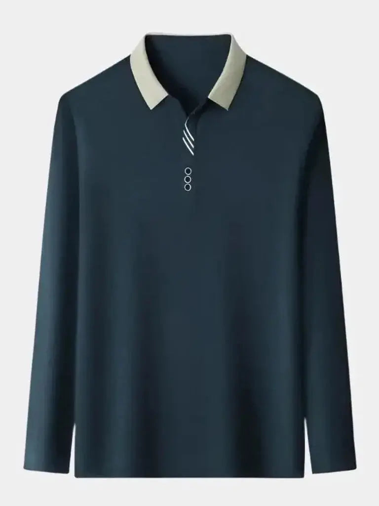 René™ | Elegantiška Ilgomis Rankovėmis Polo