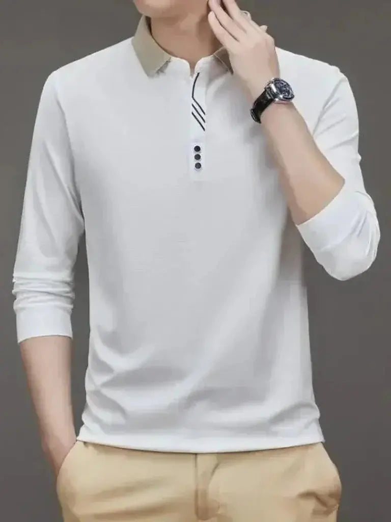 René™ | Elegantiška Ilgomis Rankovėmis Polo