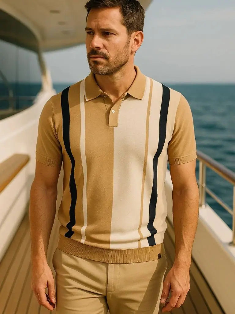 Thomas™ | Retro Dryžuotas Polo