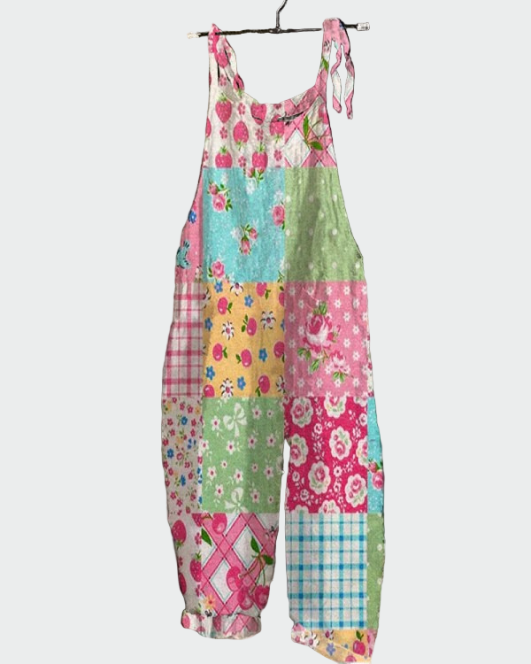 Bohemiška jumpsuit su gėlių raštu – Neformalus stilius ir komfortas visą dieną