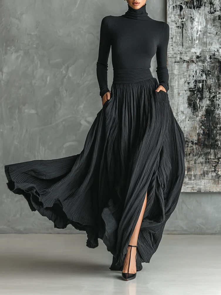Ieva™ – Elegantiškas komplektas su klostuotu sijonu