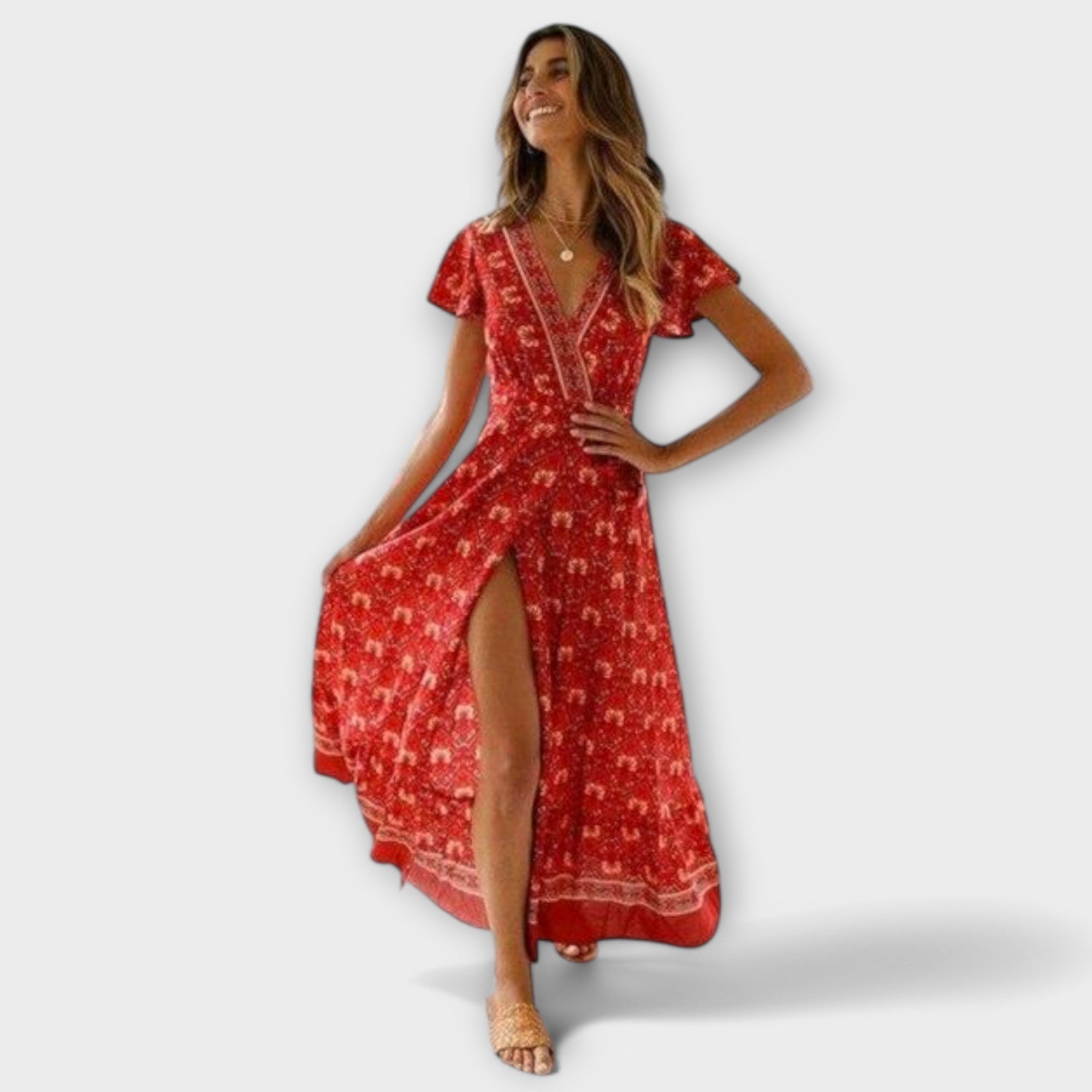 Filipa - Boho midi suknelė