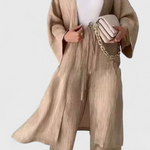 Kaspijos dviejų dalių atsipalaidavimo komplektas su ilgu kimono