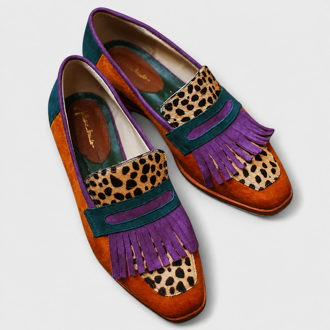 Janina™ | Leopardo rašto mokasinai