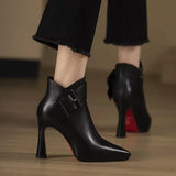 Mariona™ | Elegantiški aulinukai su kulnu ir didele sagtimi