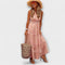 Lola - Maxi suknelė su boho nėriniais