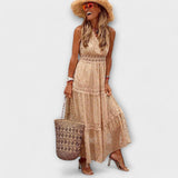 Lola - Maxi suknelė su boho nėriniais