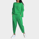 Klaudija™ - Marškinėlių ir Kelnaičių Rinkinys su Lengva Elegancija