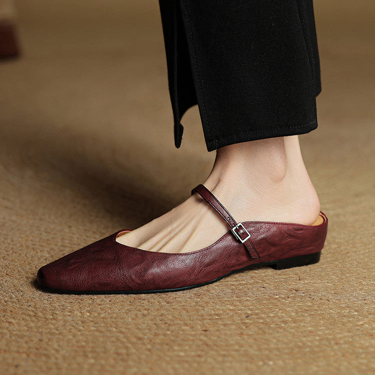 Žibutė™ | Elegantiški smailianosiai bateliai su dirželiu
